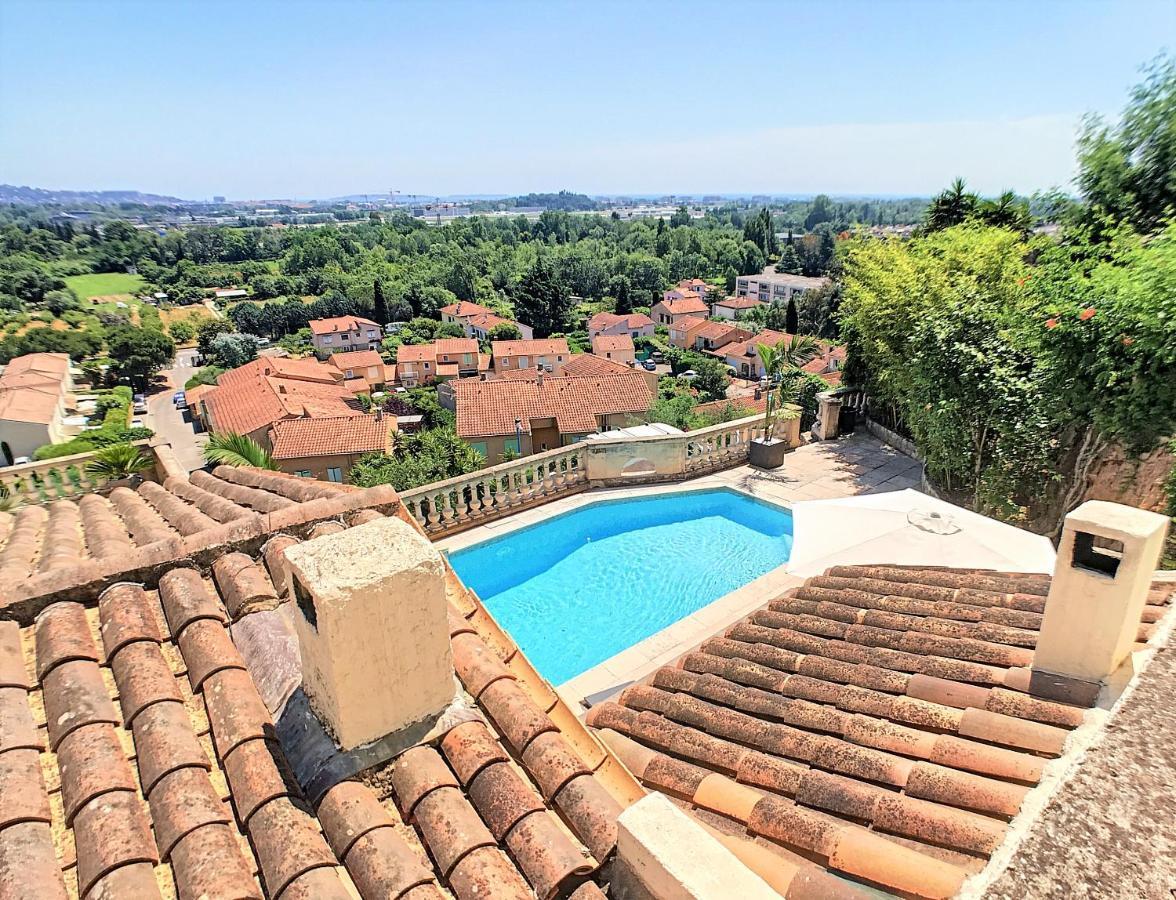3 Bedrooms Villa Near Cannes - Pool & Jacuzzi - Sea View Mandelieu Exteriör bild